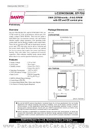 LC35W256GM datasheet pdf SANYO