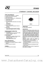STA002013TR datasheet pdf ST Microelectronics
