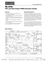 ML4826CP2 datasheet pdf Fairchild Semiconductor