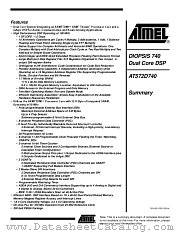 AT572D740 datasheet pdf Atmel