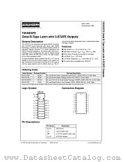 74VHC573MX datasheet pdf Fairchild Semiconductor
