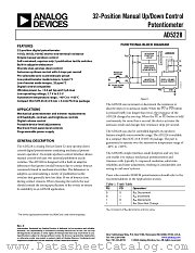 AD5228BUJZ50-R2 datasheet pdf Analog Devices