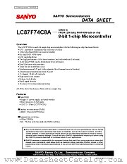 LC87F74C8A datasheet pdf SANYO
