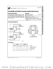CD4528BMJ/883 datasheet pdf National Semiconductor