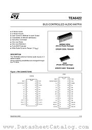 TEA6422 datasheet pdf ST Microelectronics