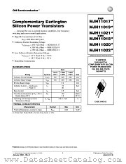 MJH11021 datasheet pdf ON Semiconductor