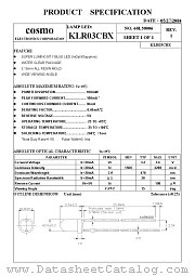 KLR03CBX datasheet pdf Cosmo Electronics