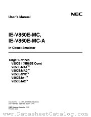 IE-V850E-MC-A datasheet pdf NEC