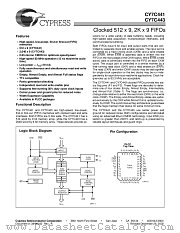 CY7C443-12JC datasheet pdf Cypress