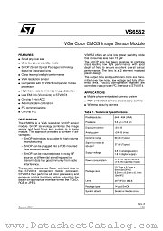 VS6552V015/T2 datasheet pdf ST Microelectronics