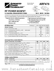 ARF473 datasheet pdf Advanced Power Technology