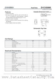 D1C120000 datasheet pdf Cosmo Electronics