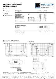 MQF21.4-1500/10 datasheet pdf Vectron