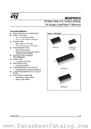 M59PW016-100M1 datasheet pdf ST Microelectronics