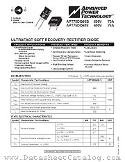 APT75DQ60S datasheet pdf Advanced Power Technology