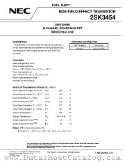 2SK3454 datasheet pdf NEC