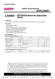 LA6568 datasheet pdf SANYO