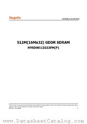 HY5DW113222FM(P)-4 datasheet pdf Hynix Semiconductor