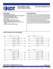 IDT74FCT16240ATPV datasheet pdf IDT