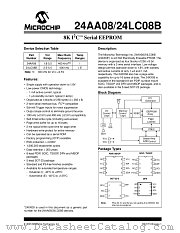 24LC08B/SN datasheet pdf Microchip