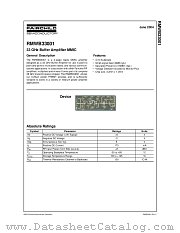 RMWB33001 datasheet pdf Fairchild Semiconductor