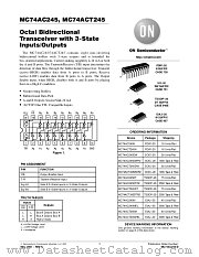 MC74ACT245MEL datasheet pdf ON Semiconductor