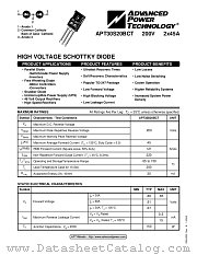 APT30S20BCT datasheet pdf Advanced Power Technology