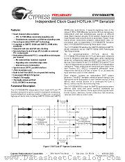 CYV15G0403TB-BGC datasheet pdf Cypress