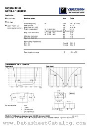 QF10.7-10000/04 datasheet pdf Vectron