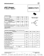 MMBFJ177LT1 datasheet pdf ON Semiconductor