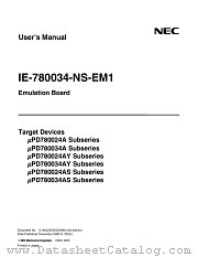 IE-780034-NS-EM1 datasheet pdf NEC