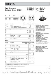 DSEI2X31-06P datasheet pdf IXYS