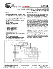 CY7C1356C datasheet pdf Cypress