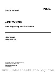 UPD75P3036GK-BE9 datasheet pdf NEC