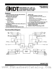 IDT70V9189L9PFI8 datasheet pdf IDT