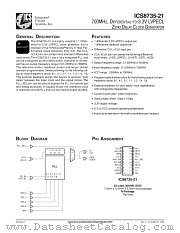 ICS8735-21 datasheet pdf Texas Instruments