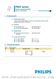 PS07D datasheet pdf Philips