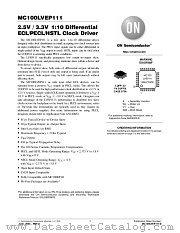 MC100LVEP111FA datasheet pdf ON Semiconductor