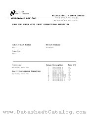 LF444 MWA datasheet pdf National Semiconductor
