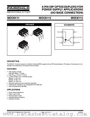 MOC81113SD datasheet pdf Fairchild Semiconductor