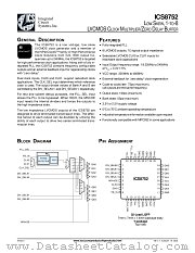 ICS8752 datasheet pdf Texas Instruments