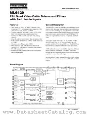ML6429CS datasheet pdf Fairchild Semiconductor