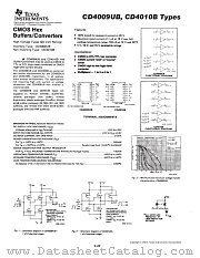 CD4009UBF datasheet pdf Texas Instruments
