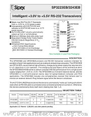 SP3243EBCT-L/TR datasheet pdf Sipex Corporation
