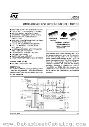 L6208 datasheet pdf ST Microelectronics