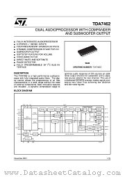 TDA7462D013TR datasheet pdf ST Microelectronics
