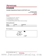 HVU202B datasheet pdf Renesas