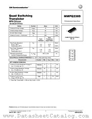 MMPQ2369 datasheet pdf ON Semiconductor