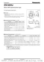 2SC4655J datasheet pdf Panasonic