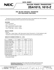 2SA1615 datasheet pdf NEC